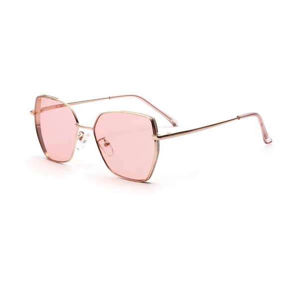 🔥CAT EYE SUNGLASSES🔥CHIC RETRO CAT EYE ROSE GOLD SUNGLASSES NEW - Picture 8 of 8